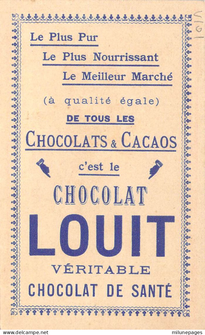 Chromo Image Du Chocolat Louit Rare Série La Plaidoirie De L'Avocat Lithographie Vieillemard & Fils - Louit