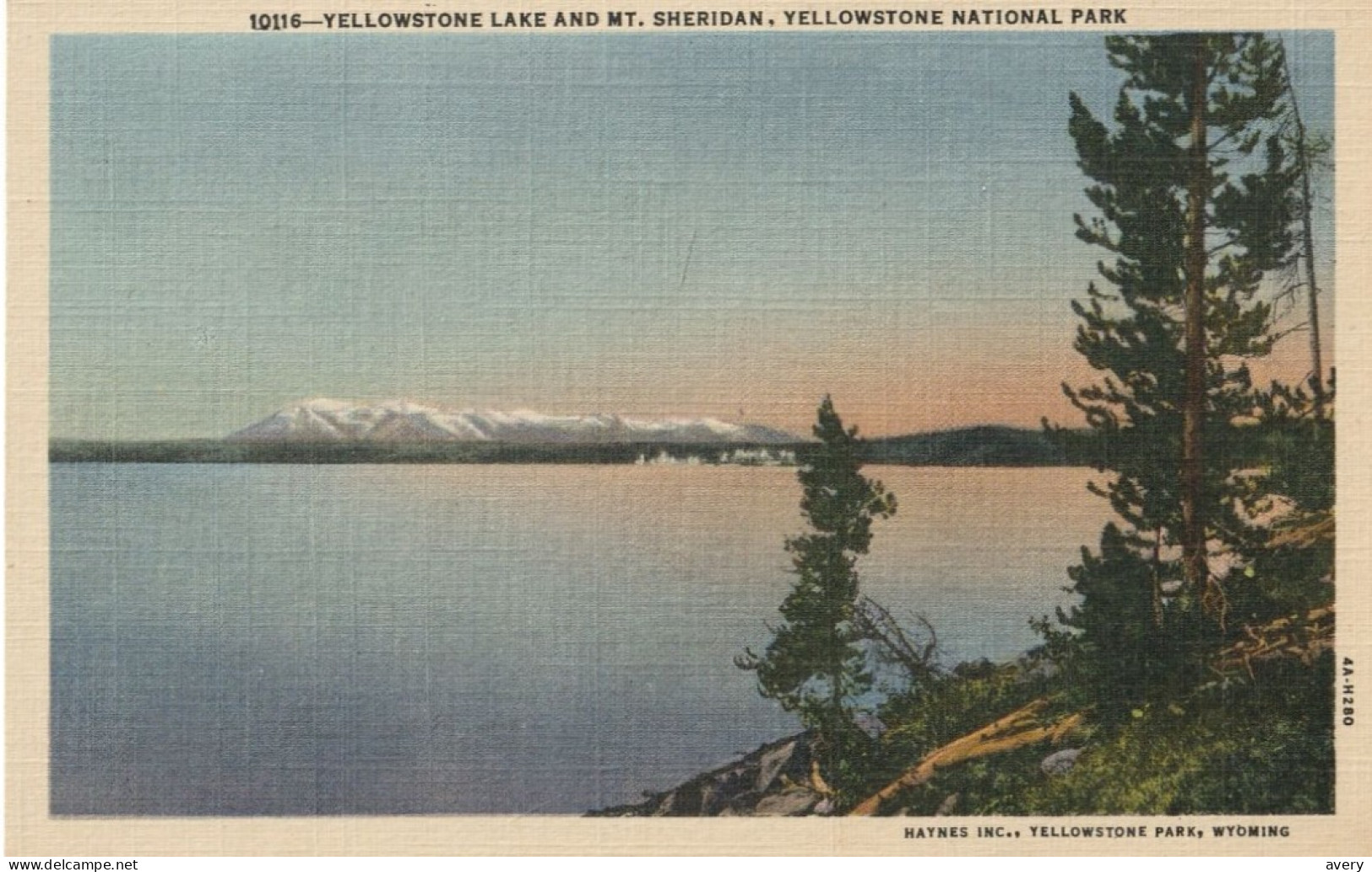 Yellowstone Lake And Mount Sheridan, Yellowstone National Park, Wyoming - Yellowstone