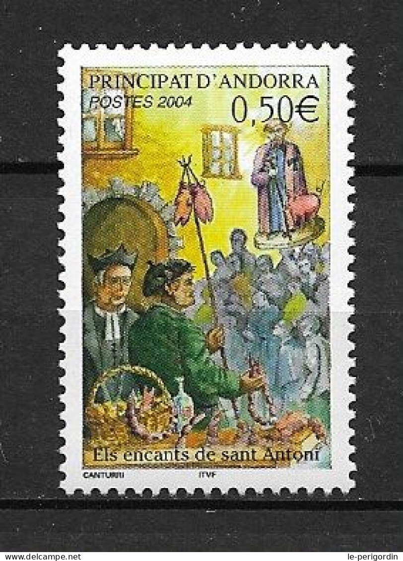 ANDORRE FR ,  No 591 , NEUF , ** , SANS CHARNIERE, TTB . - Unused Stamps
