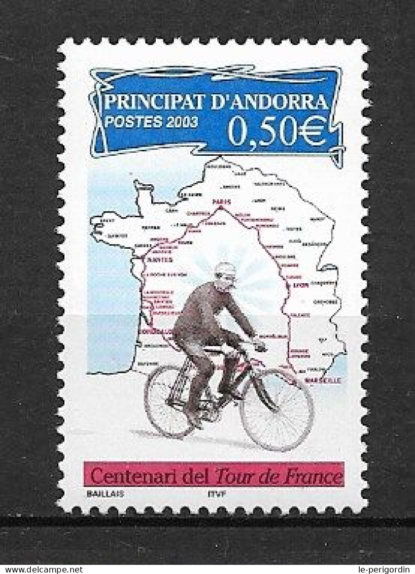 ANDORRE FR ,  No 582 , NEUF , ** , SANS CHARNIERE, TTB . - Neufs