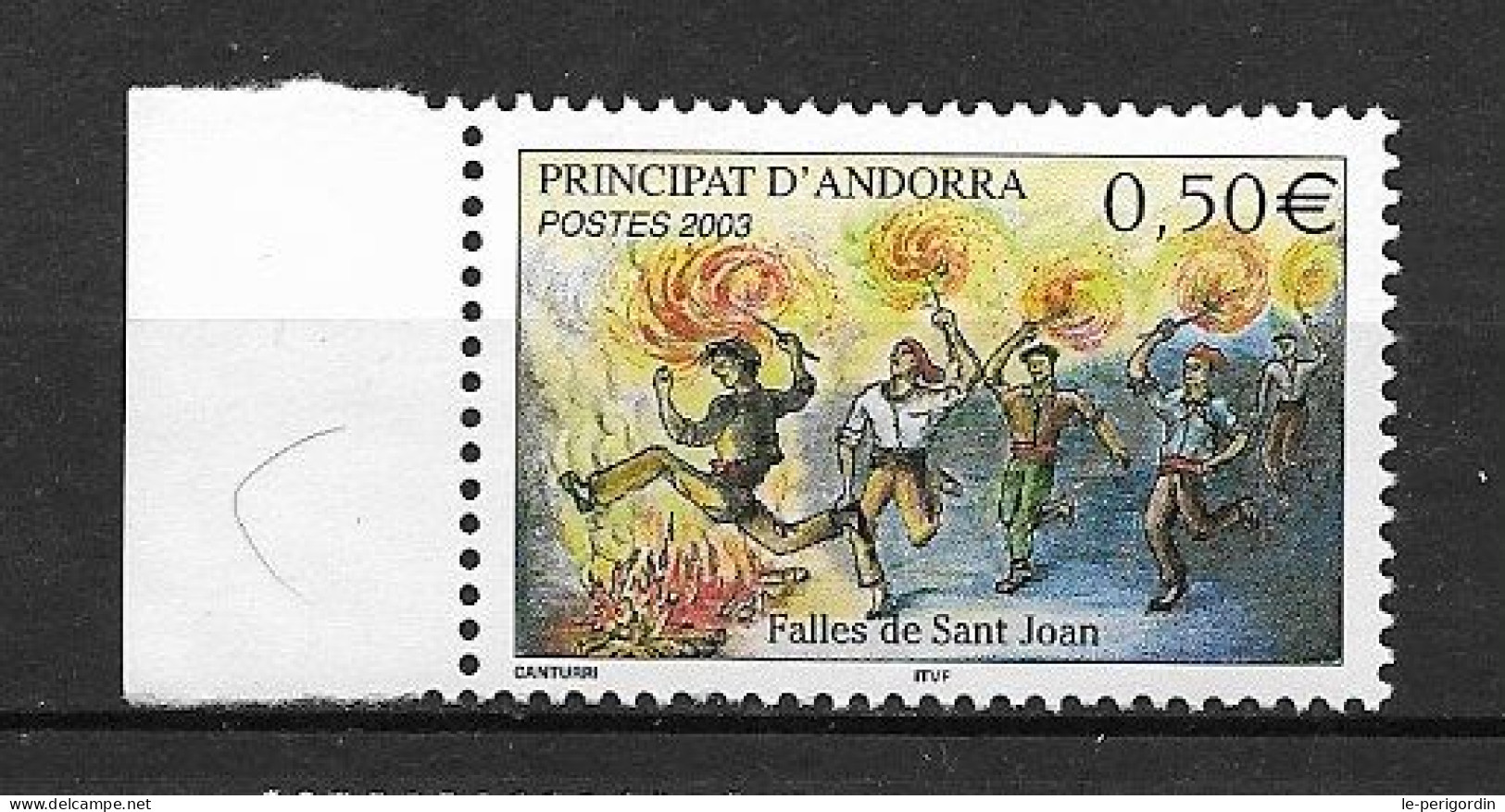 ANDORRE FR ,  No 581 , NEUF , ** , SANS CHARNIERE, TTB . - Unused Stamps