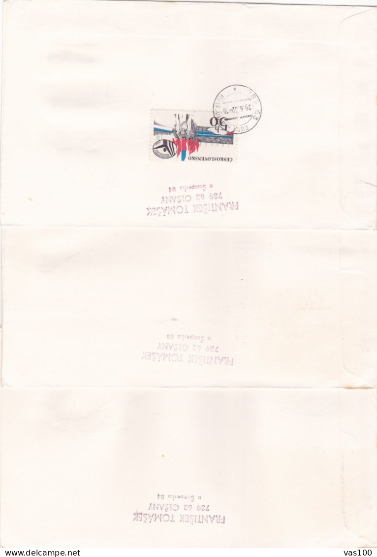 PAITING 3  COVERS FDC  CIRCULATED 1982 Tchécoslovaquie - Cartas & Documentos