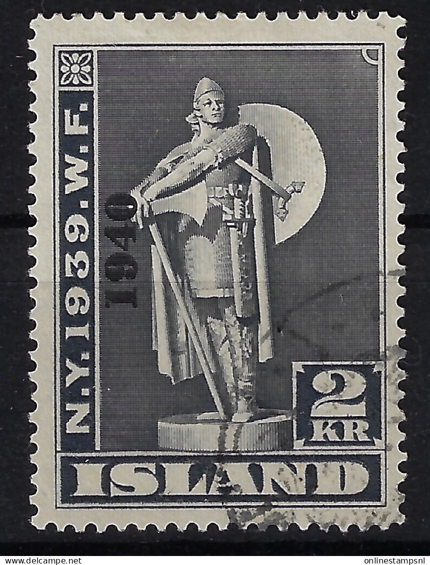 Iceland Mi 221 1940  Oblitéré/cancelled/used - Usados