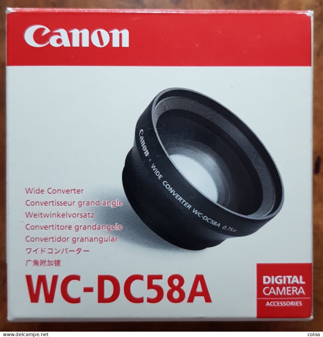 CANON Convertisseur Grand Angle WC-DC58A - Materiaal & Toebehoren