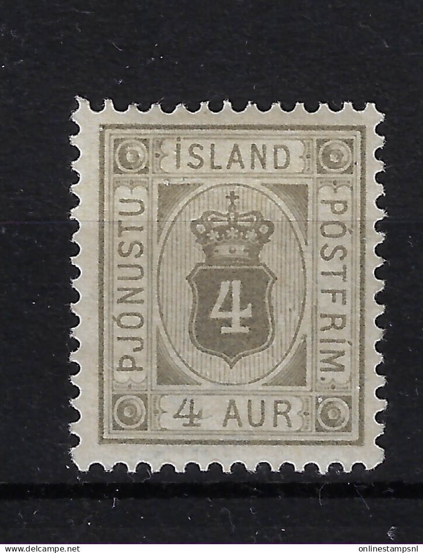 Iceland Mi 9 Service 1900 Neuf Avec ( Ou Trace De) Charniere / MH/* - Officials