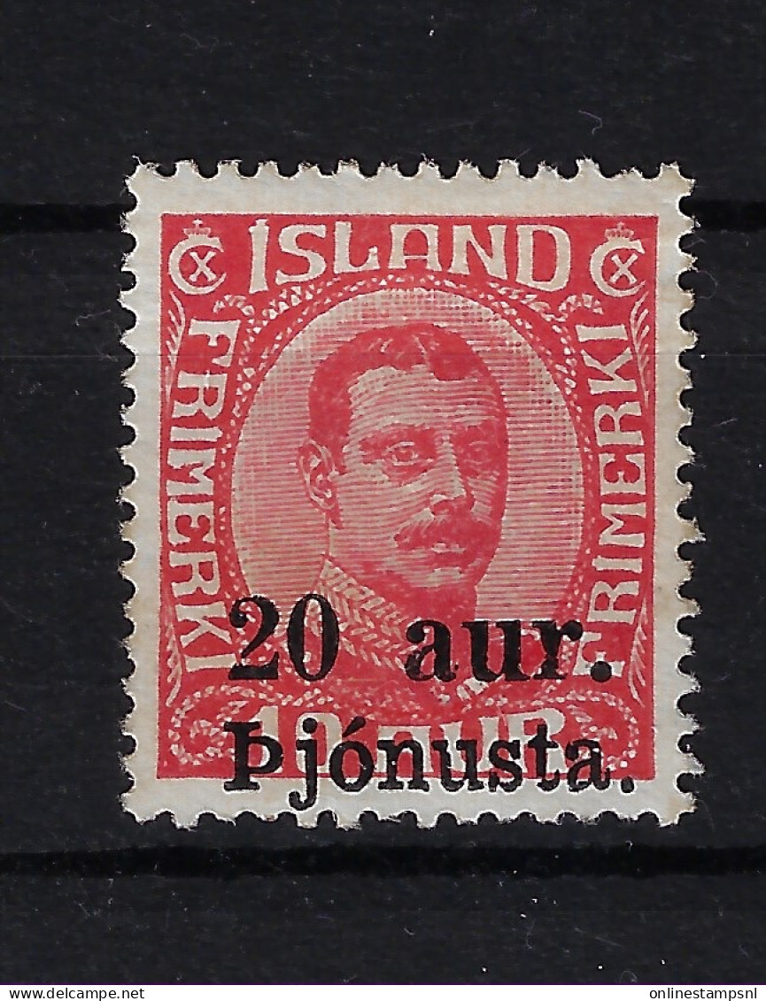 Iceland Mi 41 I Service 1910 Neuf Avec ( Ou Trace De) Charniere / MH/* - Service