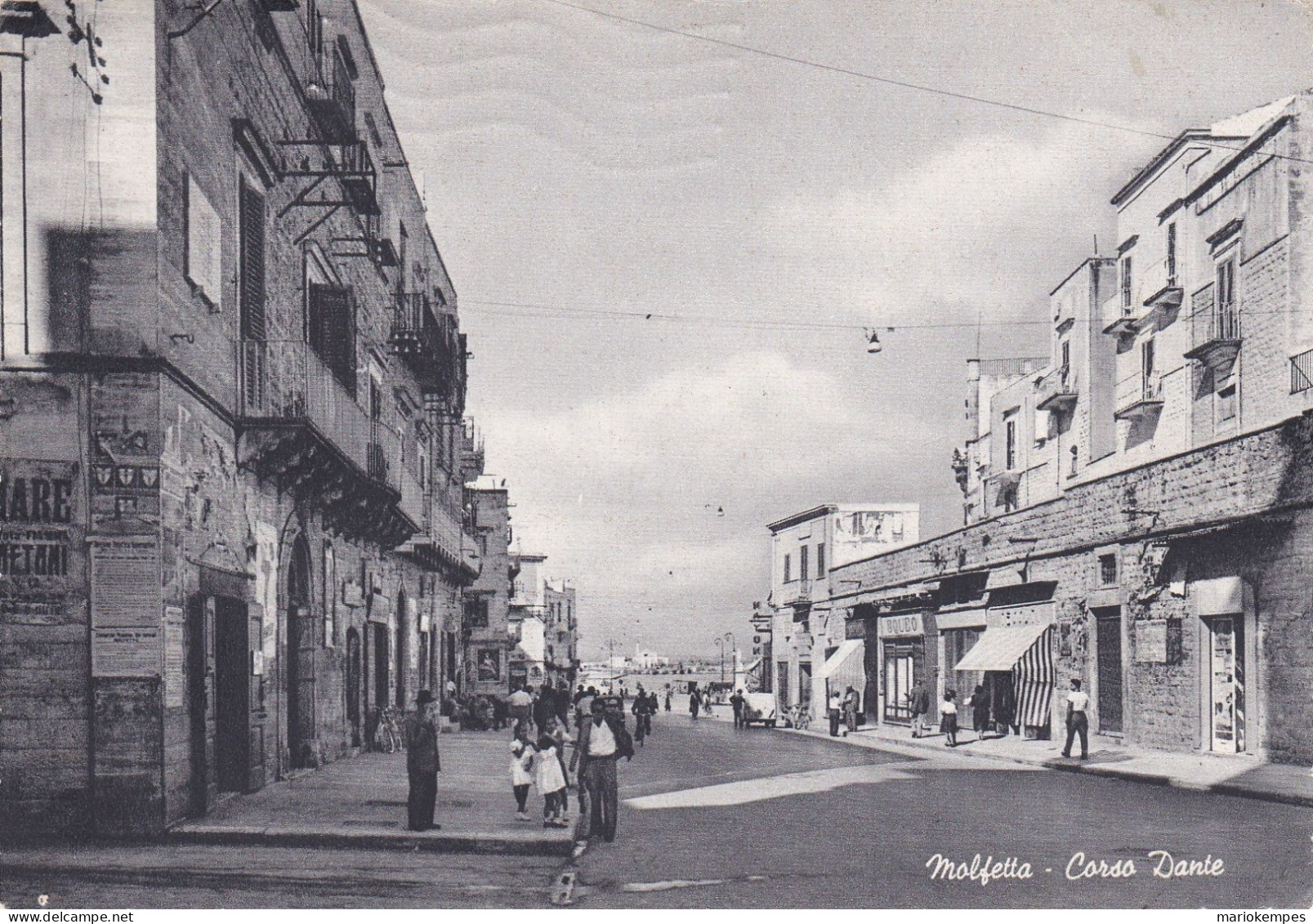 MOLFETTA  (  Bari  )  -  Corso Dante............................ Viaggiata 1959 - Molfetta