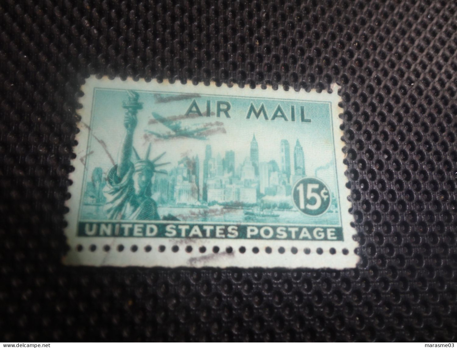 TIMBRE :  U.S. AIR MAIL 15C UNITED STATES POSTAGE - Used Stamps