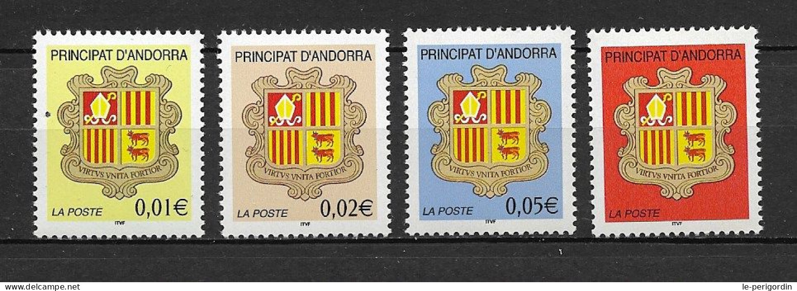 ANDORRE FR ,  Nos 555/558 , NEUFS , ** , SANS CHARNIERE, TTB . - Unused Stamps