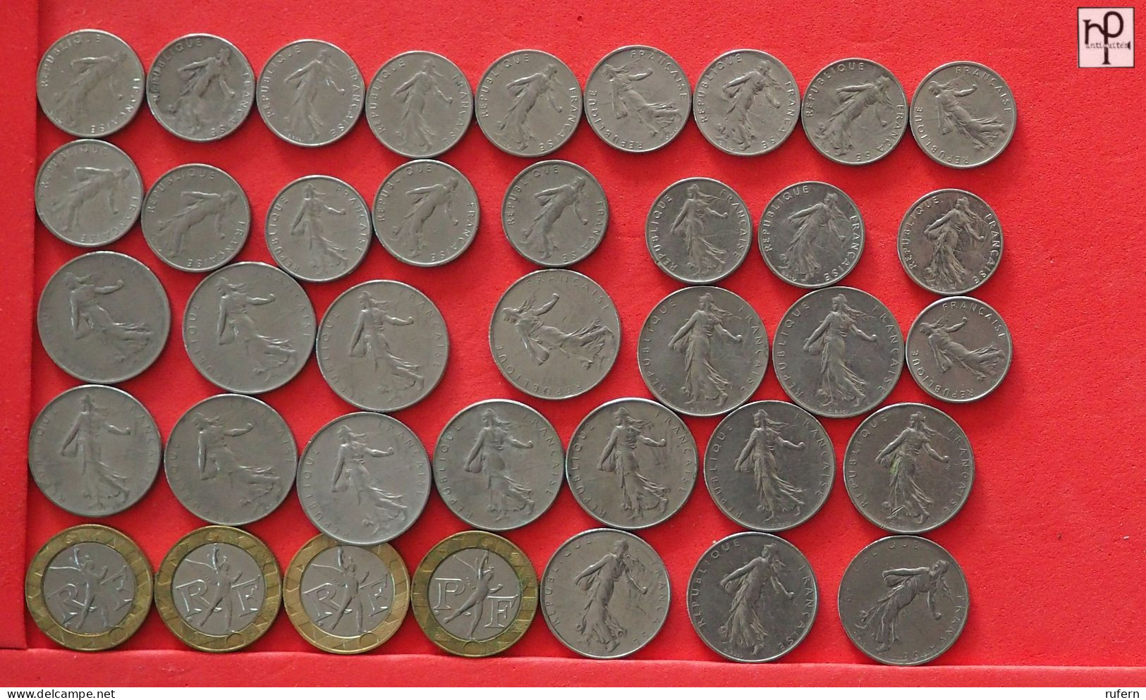 FRANCE  - LOT - 38 COINS - 2 SCANS  - (Nº57838) - Collections & Lots