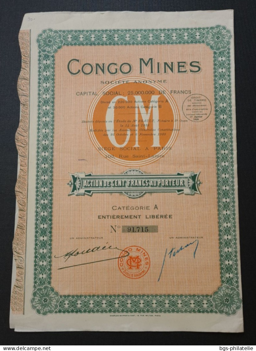 CONGO MINES. - Afrique