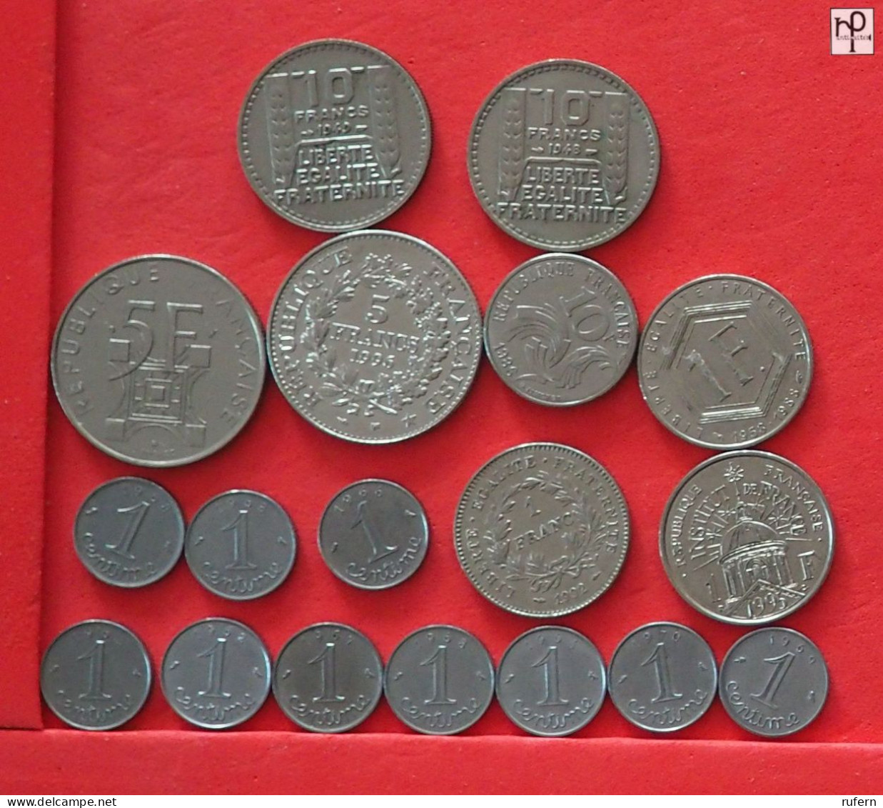 FRANCE  - LOT - 18 COINS - 2 SCANS  - (Nº57842) - Colecciones Y Lotes