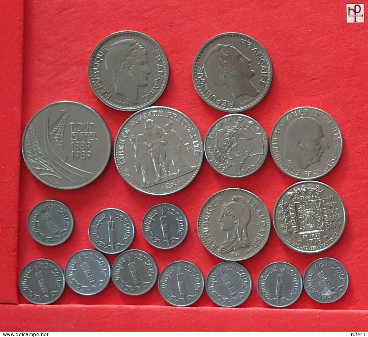 FRANCE  - LOT - 18 COINS - 2 SCANS  - (Nº57842) - Colecciones Y Lotes