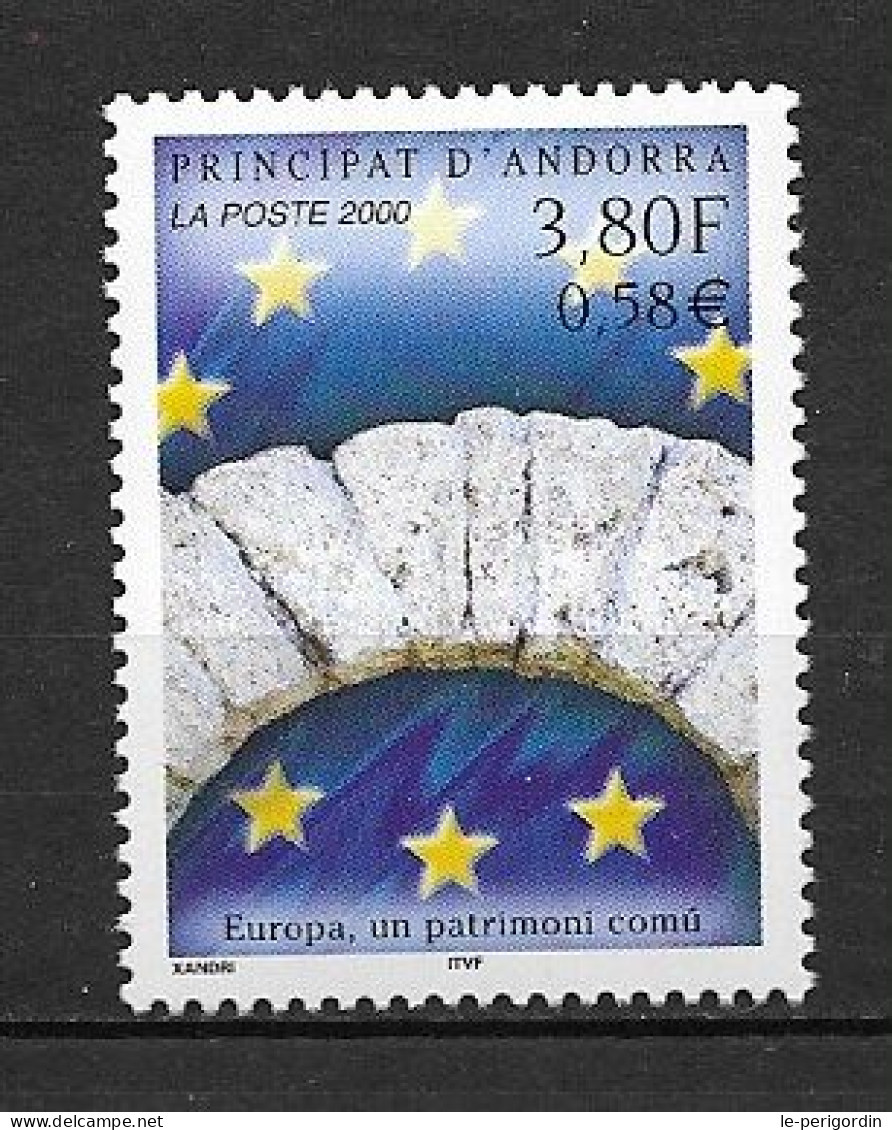 ANDORRE FR ,  No 537 , NEUF , ** , SANS CHARNIERE, TTB . - Unused Stamps