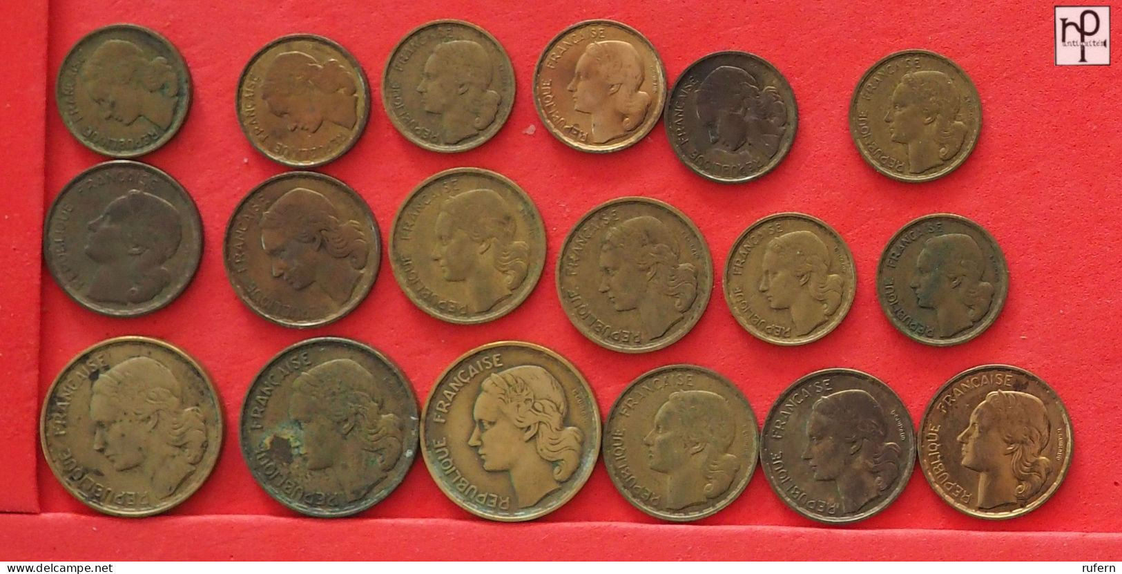 FRANCE  - LOT - 18 COINS - 2 SCANS  - (Nº57845) - Collezioni E Lotti