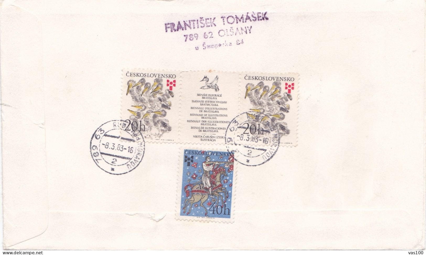 FAMOUS PEOPLE  COVERS FDC  CIRCULATED 1982 Tchécoslovaquie - Storia Postale