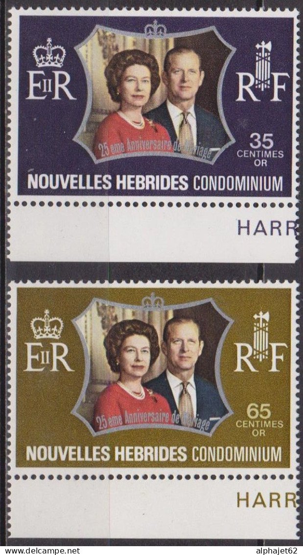 Reine Elizabeth II - ILES COOK - Jubilée D'argent - N° 354-355 ** - 1972 - Ongebruikt