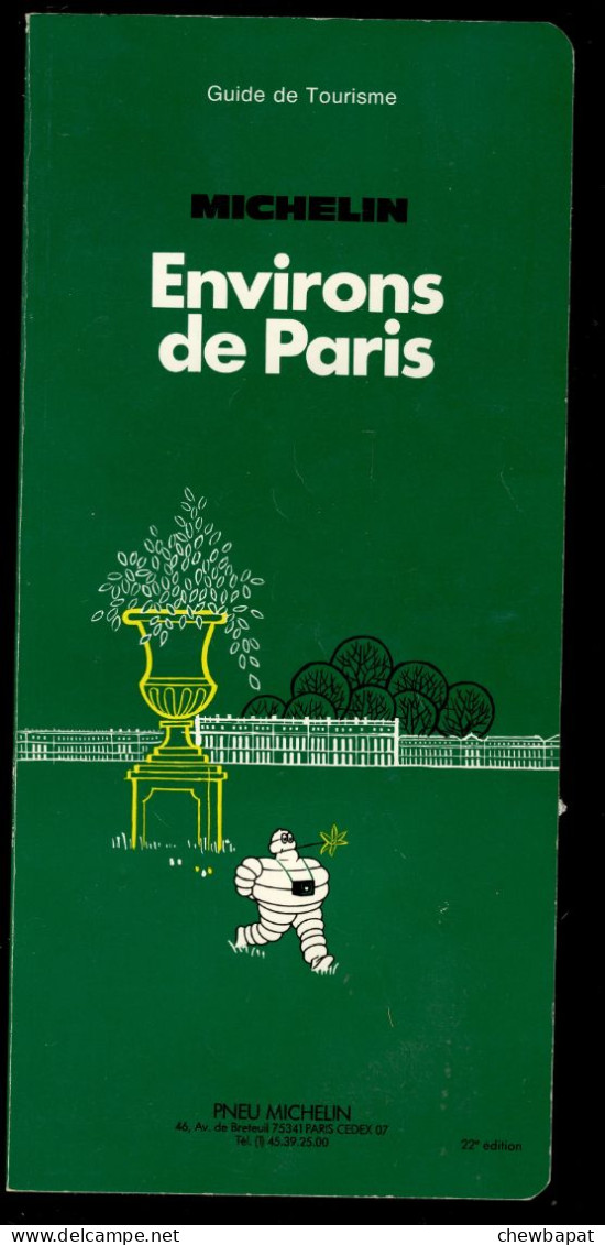 Guide Michelin 1986 - Environs De Paris - Format 26 X 12 Cm - 186 Pages - Michelin (guide)