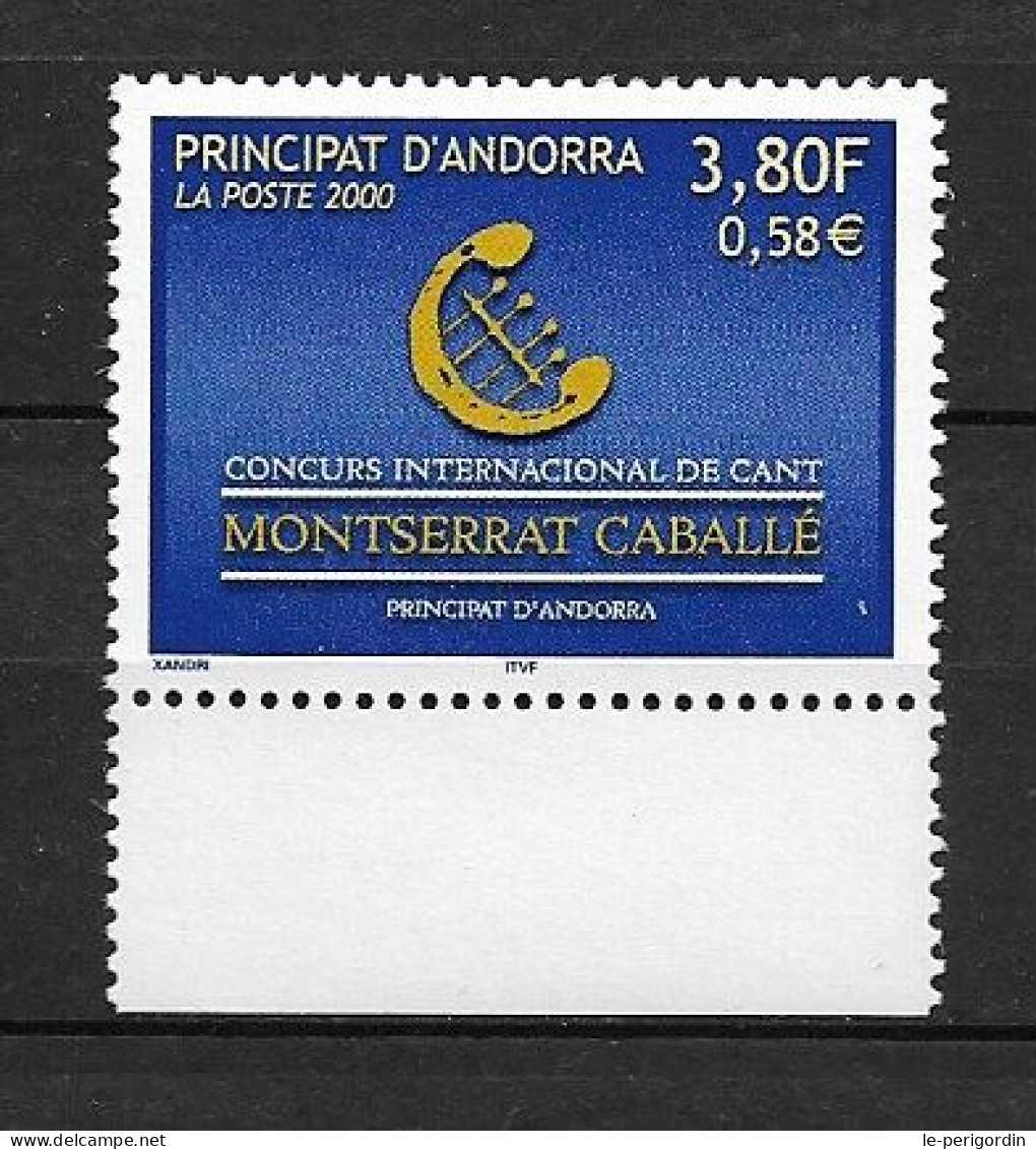 ANDORRE FR ,  No 527 , NEUF , ** , SANS CHARNIERE, TTB . - Unused Stamps