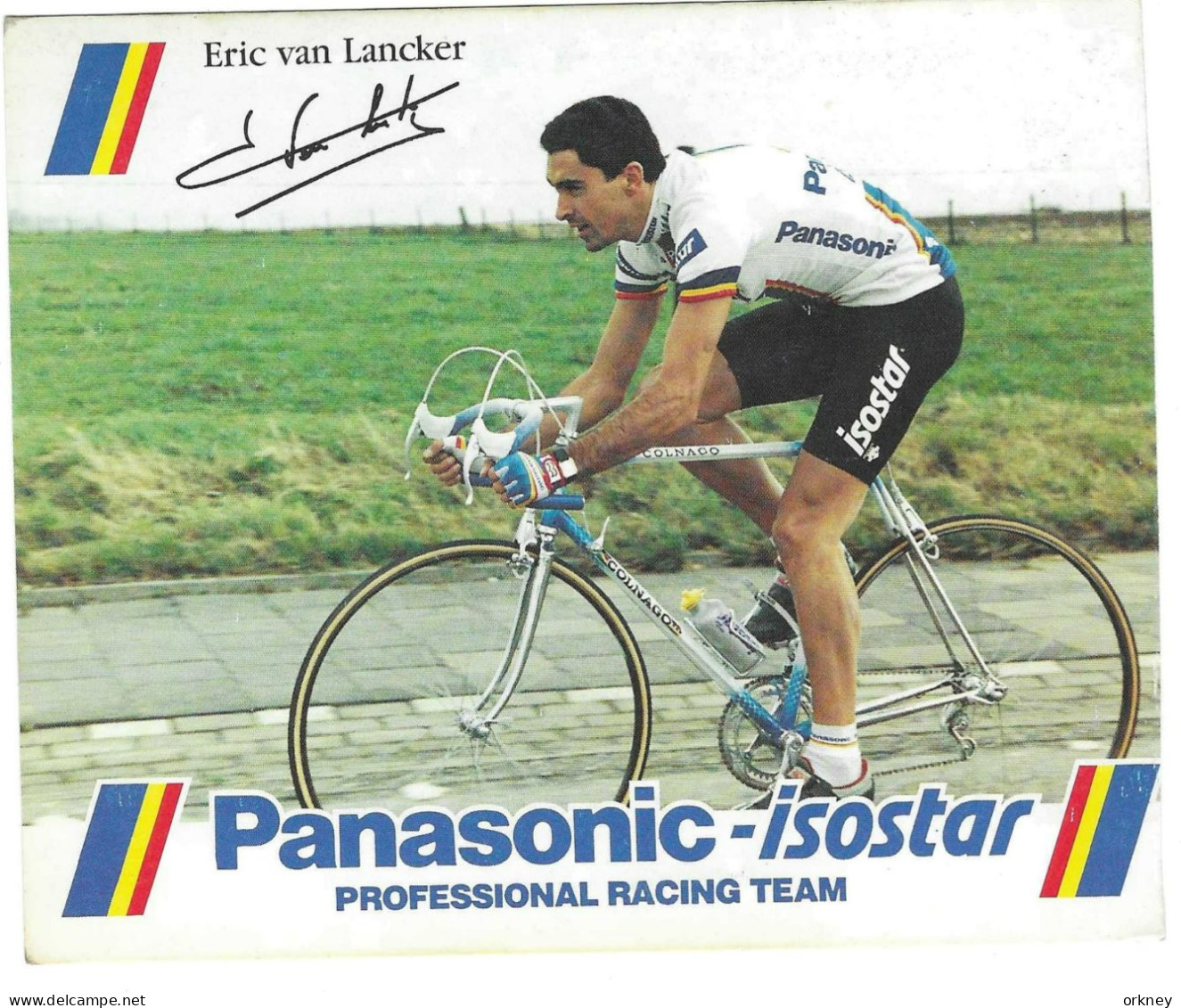 Wielrenner Erik Van Lancker Met Handtekening 1 - Cyclisme