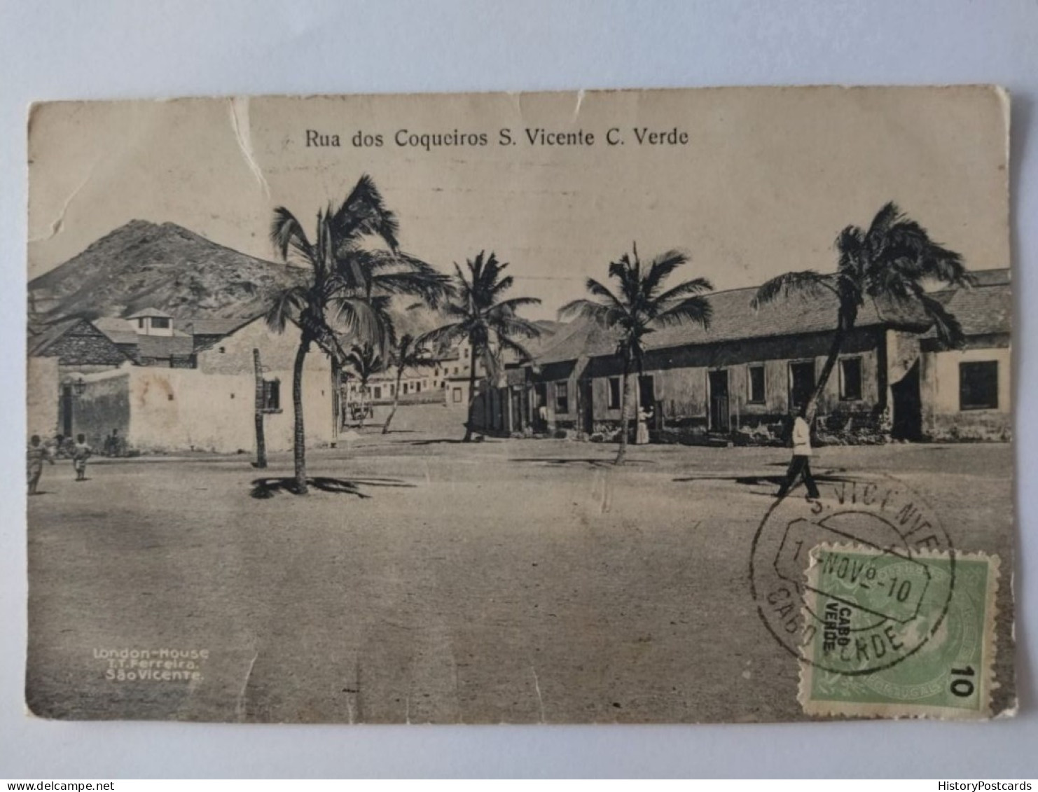 Sao Vicente, Cap Verde, Rua Dos Coqueiros, Lisboa, 1910 - Cape Verde