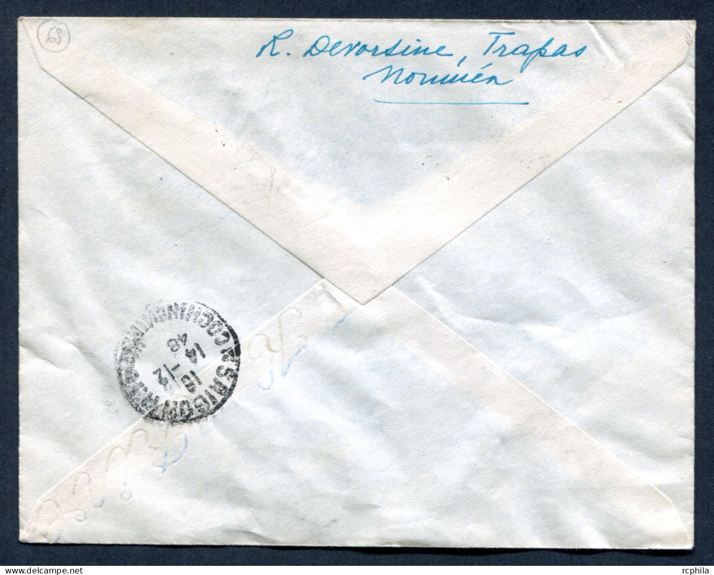 RC 26753 FRANCE 1948 - 1er VOL NOUMÉA SAIGON VIA SYDNEY PAR AIR FRANCE VOYAGE D'ETUDES SUR LETTRE - Storia Postale