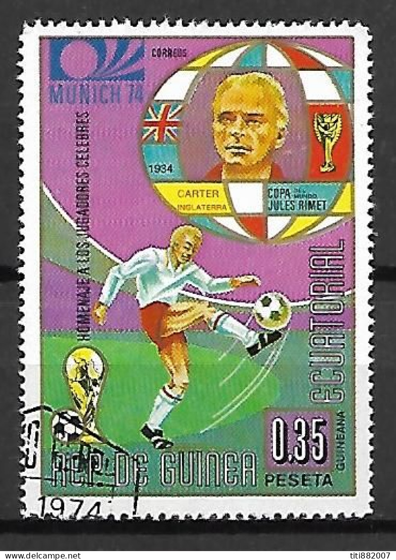 GUINEE  EQUATORIALE      -      FOOTBALL  /   CARTER     -    Oblitéré - Used Stamps