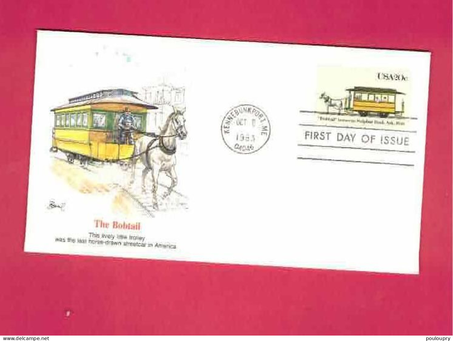 FDC De 1983 Des EUAN - YT N° 1503 - Tramway Hippomobile - Tranvie