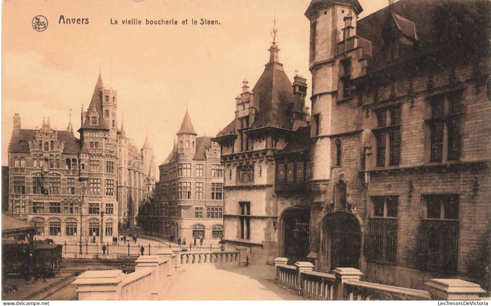 BELGIQUE - Anvers - La Vieille Boucherie Et Le Steen - Carte Postale Ancienne - Antwerpen