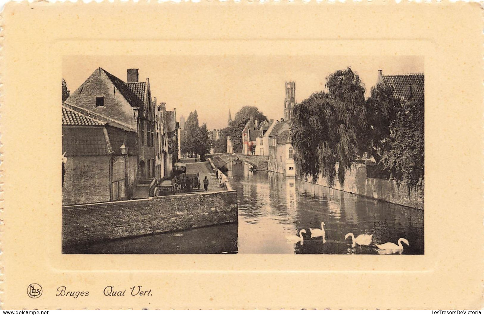 BELGIQUE - Bruges - Quai Vert - Carte Postale Ancienne - Brugge