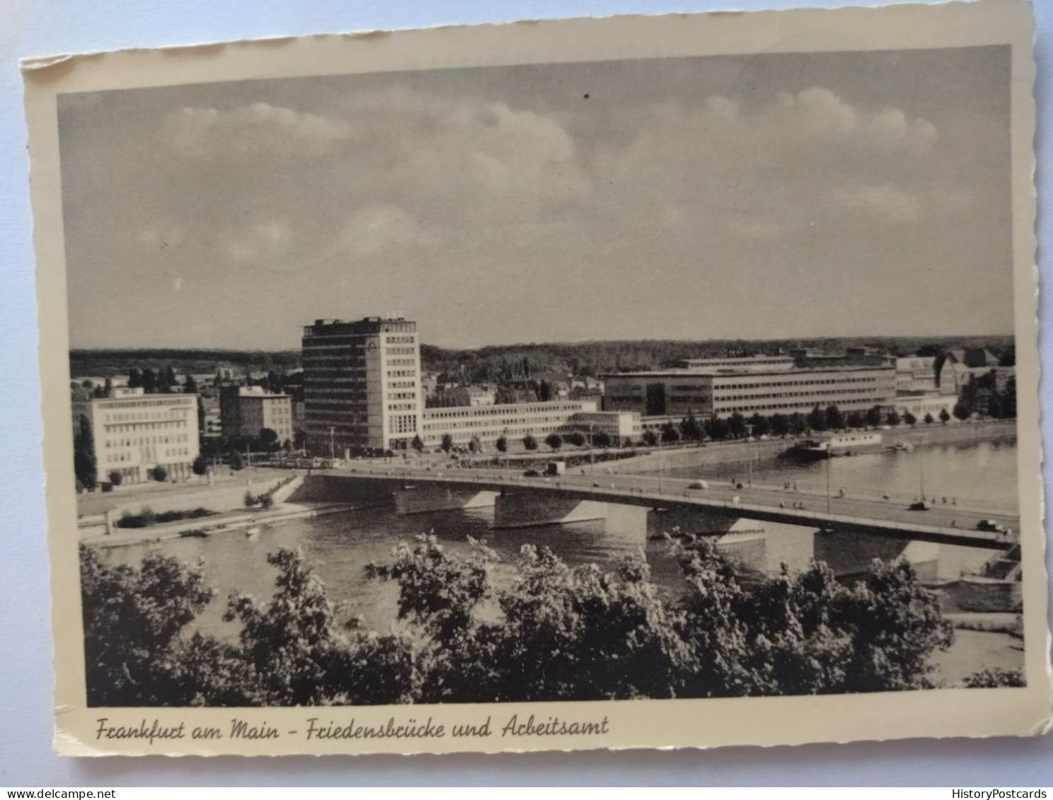 Frankfurt Am Main, Friedensbrücke U. Arbeitsamt , 1955 - Frankfurt A. Main