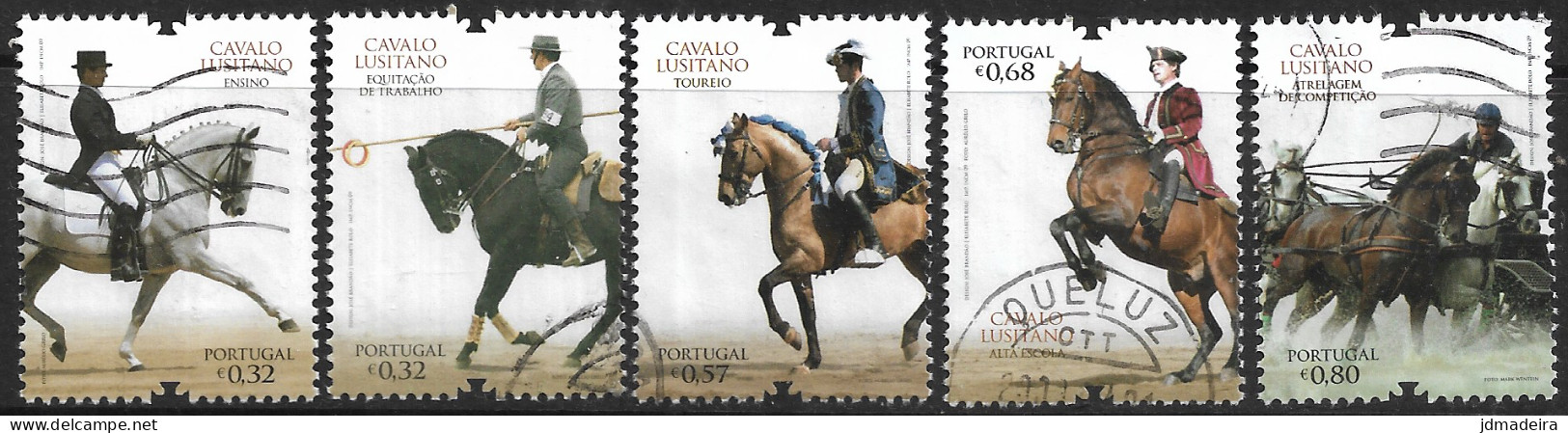 Portugal – 2009 Lusitano Horse Used Set - Used Stamps