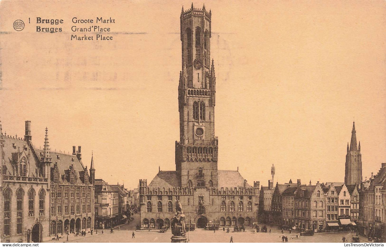 BELGIQUE - Bruges - Grand Place - Carte Postale Ancienne - Brugge