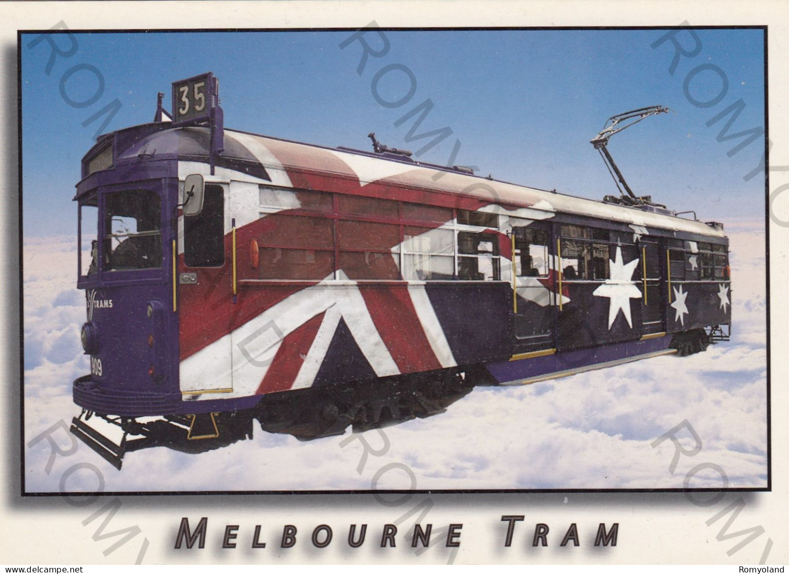 CARTOLINA  MELBOURNE,VICTORIA,AUSTRALIA-MELBOURNE TRAM-NON VIAGGIATA - Melbourne