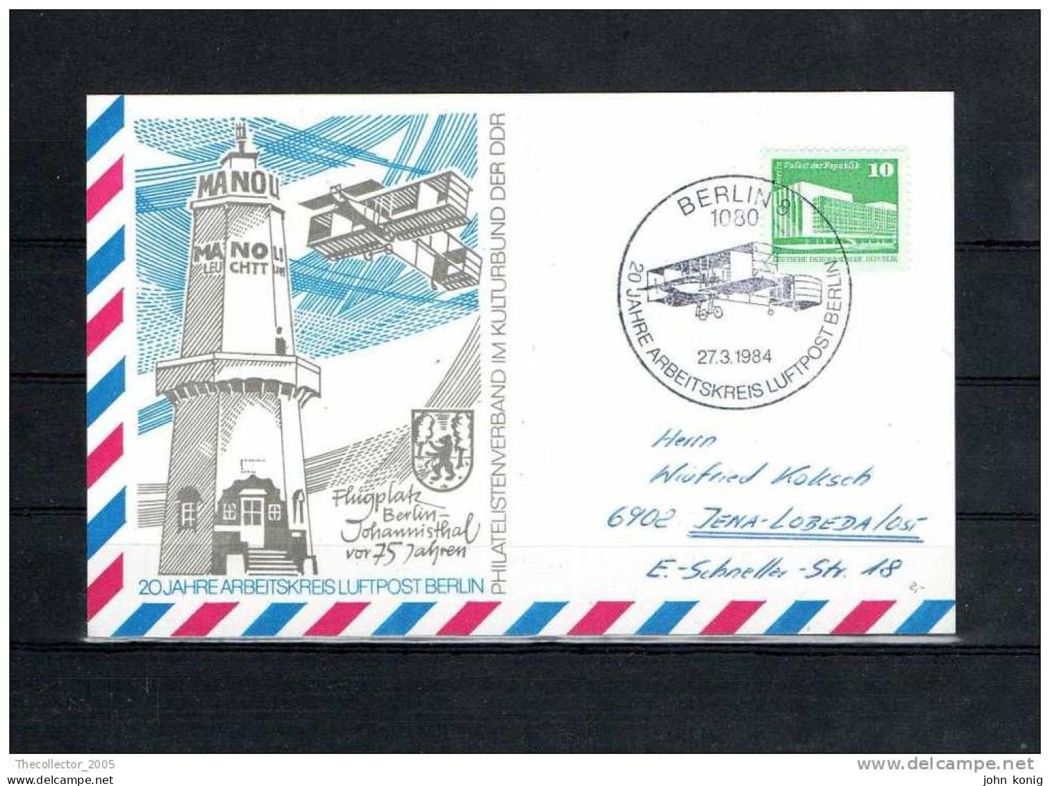 FDC - FIRST DAY COVER - GERMANIA DDR - GERMANY FED. - LUFTPOST BERLIN (1984) - 1981-1990