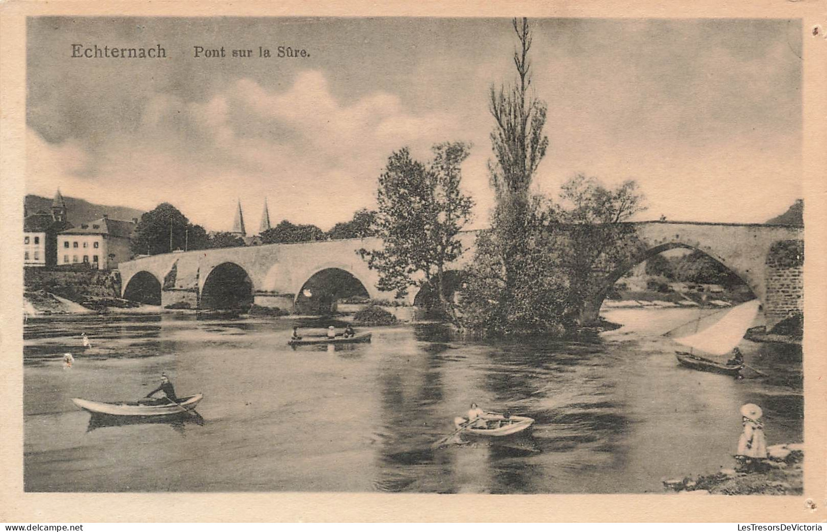 LUXEMBOURG - Echternach - Pont Sur La Sûre - Carte Postale Ancienne - Echternach