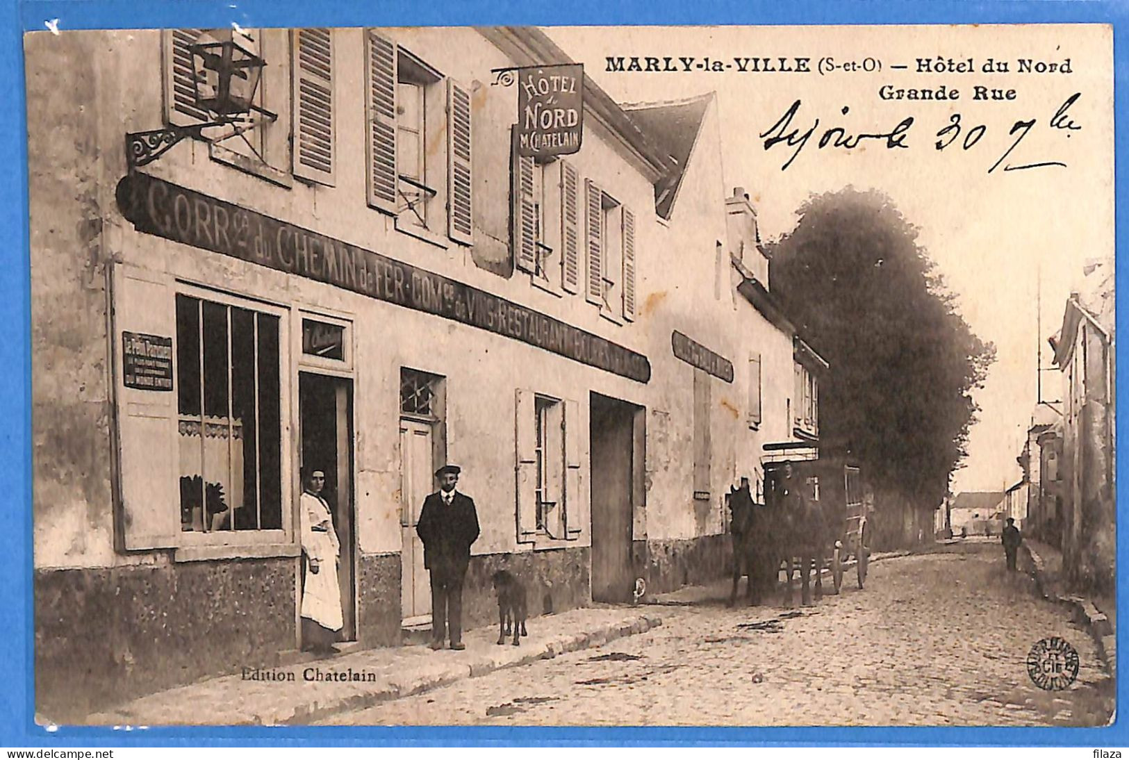 95 - Val D'Oise - Marly La Ville - Hotel Du Nord - Grande Rue (N14501) - Marly La Ville