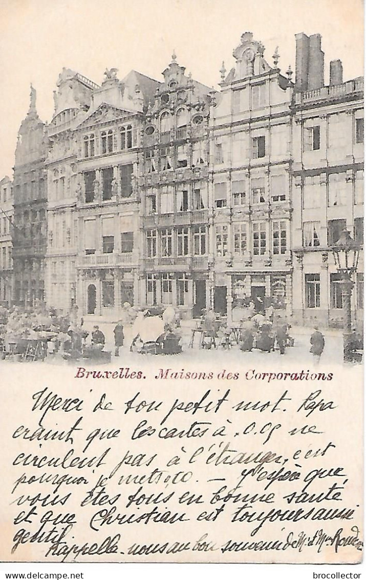 BRUXELLES ( Belgique ) - Maisons Des Corporations  - Marché Aux Fleurs - Markten