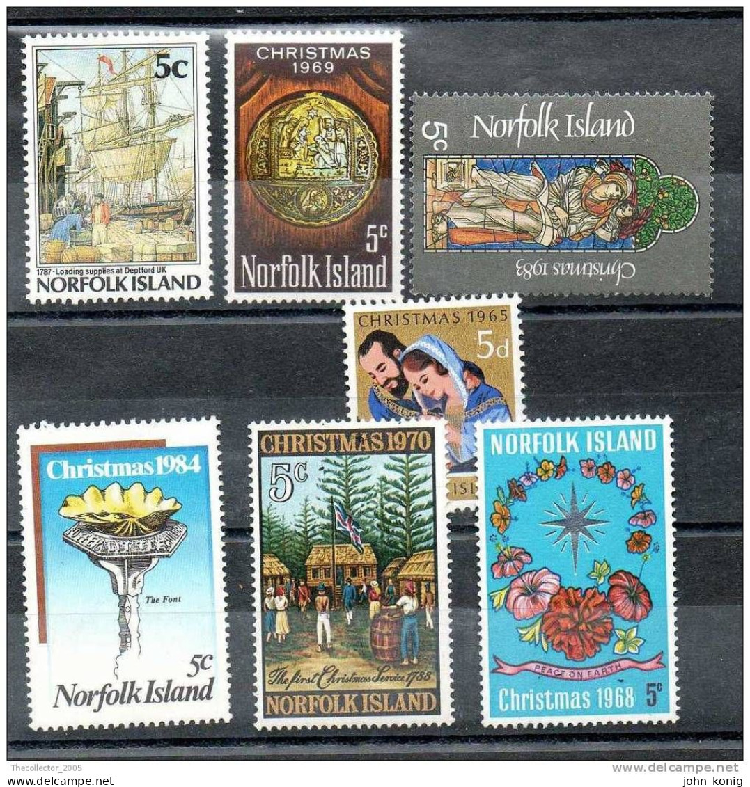 LOTTO FRANCOBOLLI - STAMPS LOT - ISOLE NORFOLK - NORFOLK ISLANDS - NATALE - CHRISTMAS (1965-1984) - Collections