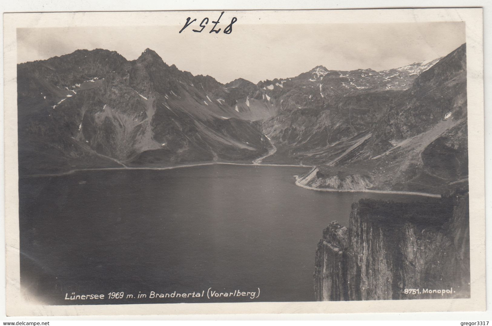 E2368) LÜNERSEE Im BRANDNERTAL - Vorarlberg Sehr Schöne Alte FOTO AK - TOP ! - Brandertal