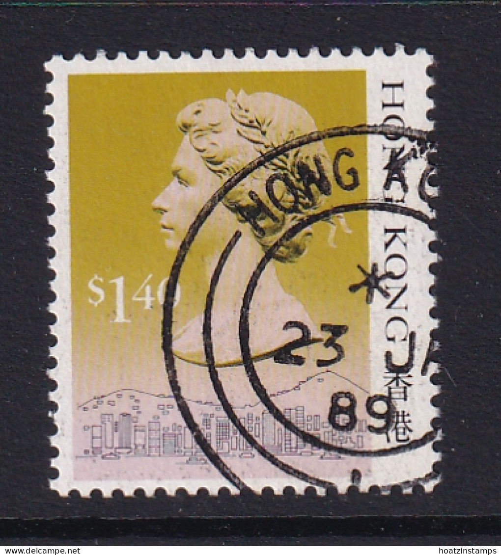 Hong Kong: 1987/88   QE II  (Type II - Lighter Shading)   SG546cB      $1.40       Used - Gebruikt