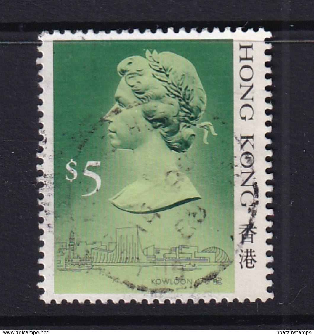 Hong Kong: 1987/88   QE II  (Type II - Lighter Shading)   SG549B      $5       Used - Used Stamps