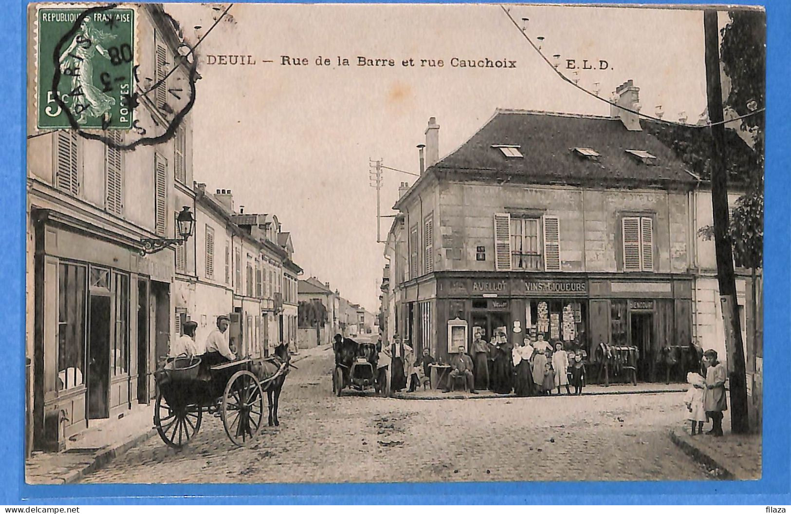 95 - Val D'Oise - Deuil - Rue De La Barre Et Rue Cauchoix (N14512) - Deuil La Barre