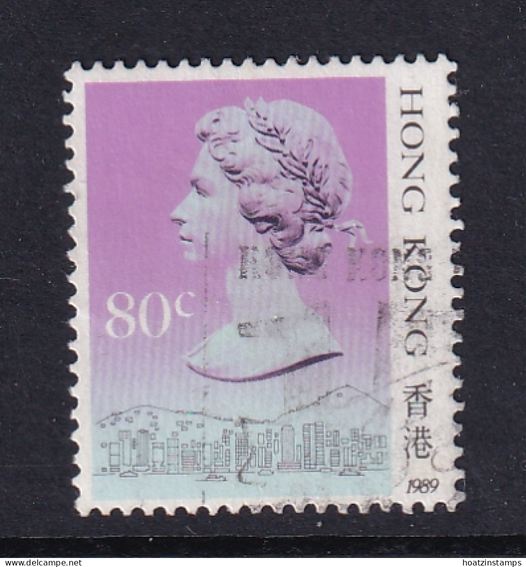 Hong Kong: 1989/91   QE II     SG605      80c   [Imprint Date: '1989']    Used - Usados