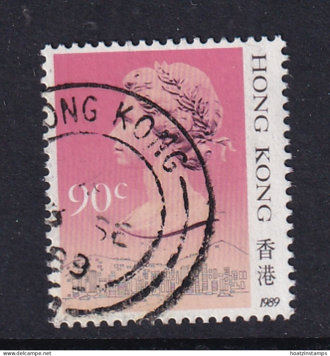 Hong Kong: 1989/91   QE II     SG606      90c  [Imprint Date: '1989']    Used - Used Stamps