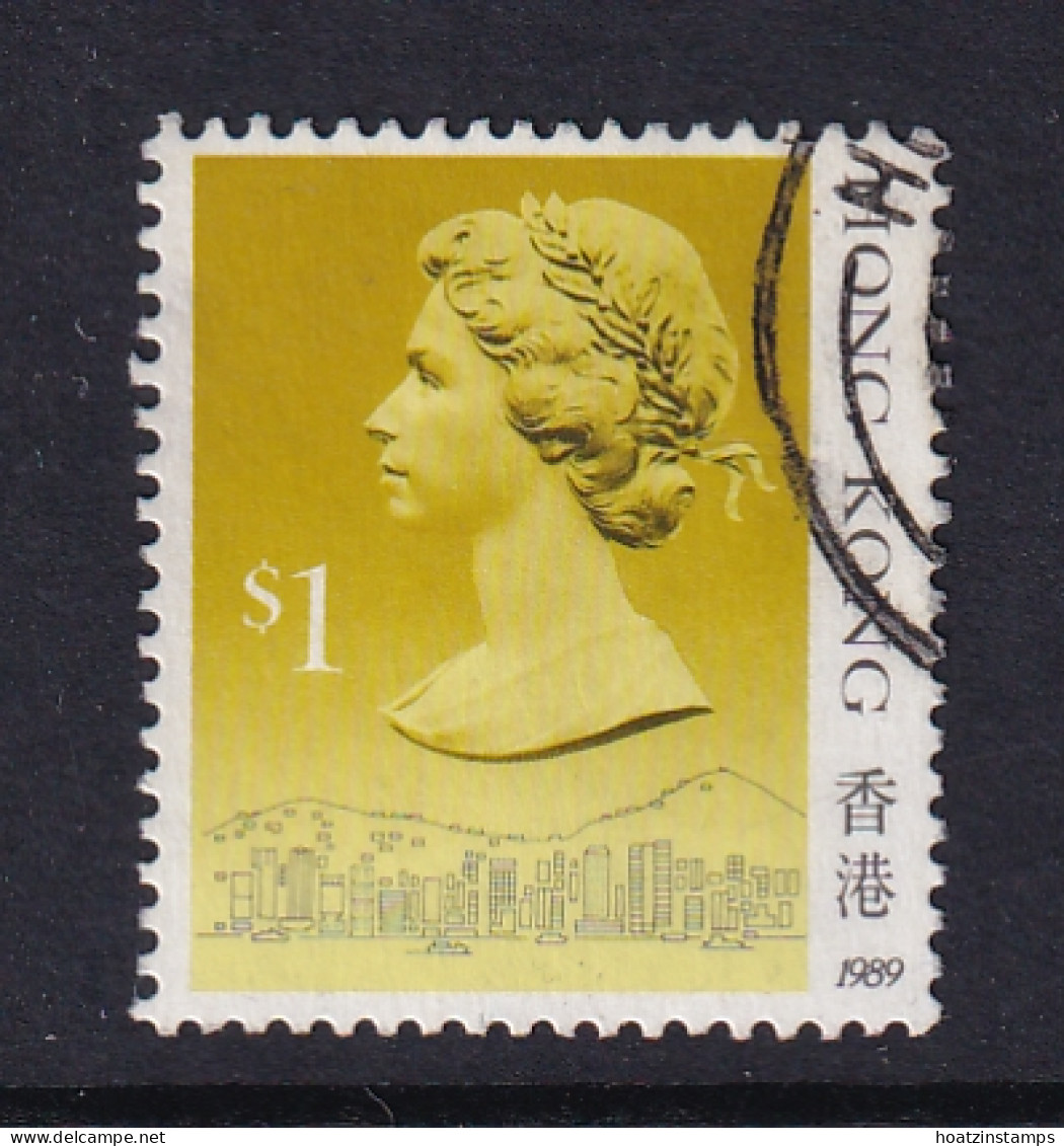 Hong Kong: 1989/91   QE II     SG607      $1   [Imprint Date: '1989']    Used - Used Stamps