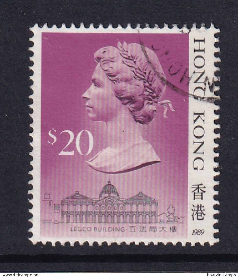 Hong Kong: 1989/91   QE II     SG614      $20   [Imprint Date: '1989']    Used - Gebraucht