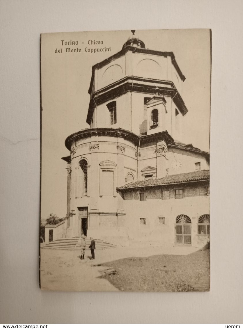 PIEMONTE TORINO 1 CHIESA DEL MONTE CAPPUCCINI Formato Piccolo Non Viaggiata Anni 40 Condizioni Buone - Kirchen