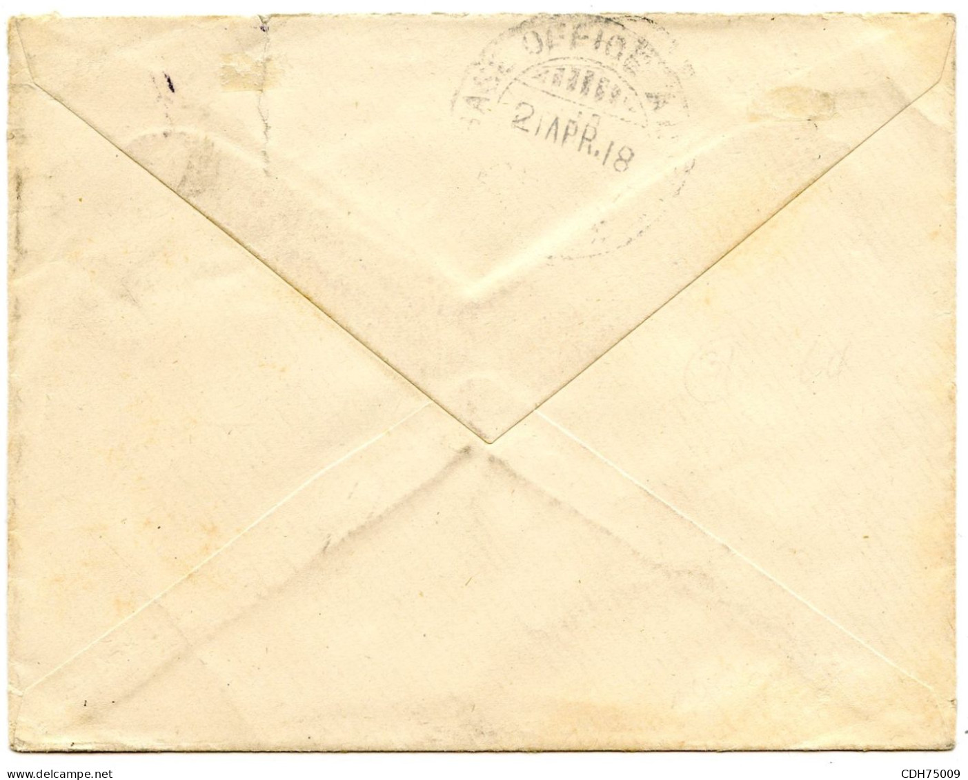 ADEN - CENSURE POSTAL * CENSOR * ADEN + PASSED CENSOR N°A188 * ADEN * + AU VERSO BASE OFFICE ADEN SUR LETTRE, 1918 - Aden (1854-1963)