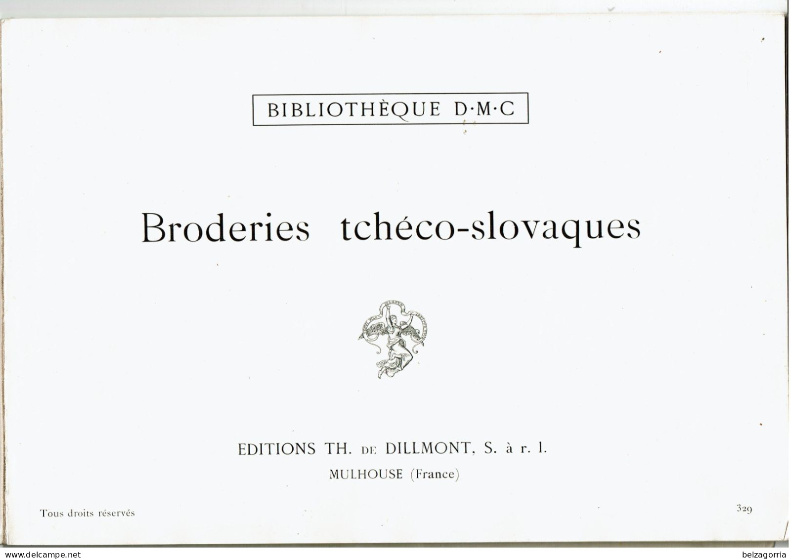 ALBUM BRODERIES TCHECO-SLOVAQUES - POINT DE CROIX - D.M.C. BIBLIOTHEQUE - VOIR SCANS - Point De Croix